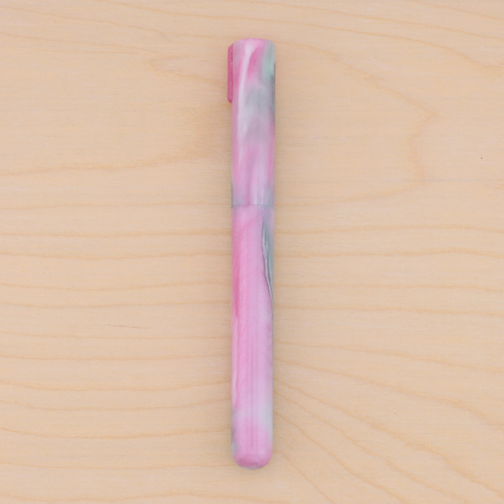 Silver Marble in Pink & Mint Watercolor (H)