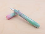 Silver Marble in Pink & Mint Watercolor (H)