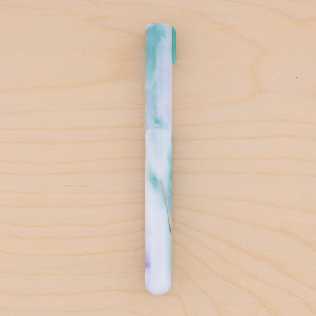 Gold Marble in Green & Purple Watercolor (H)