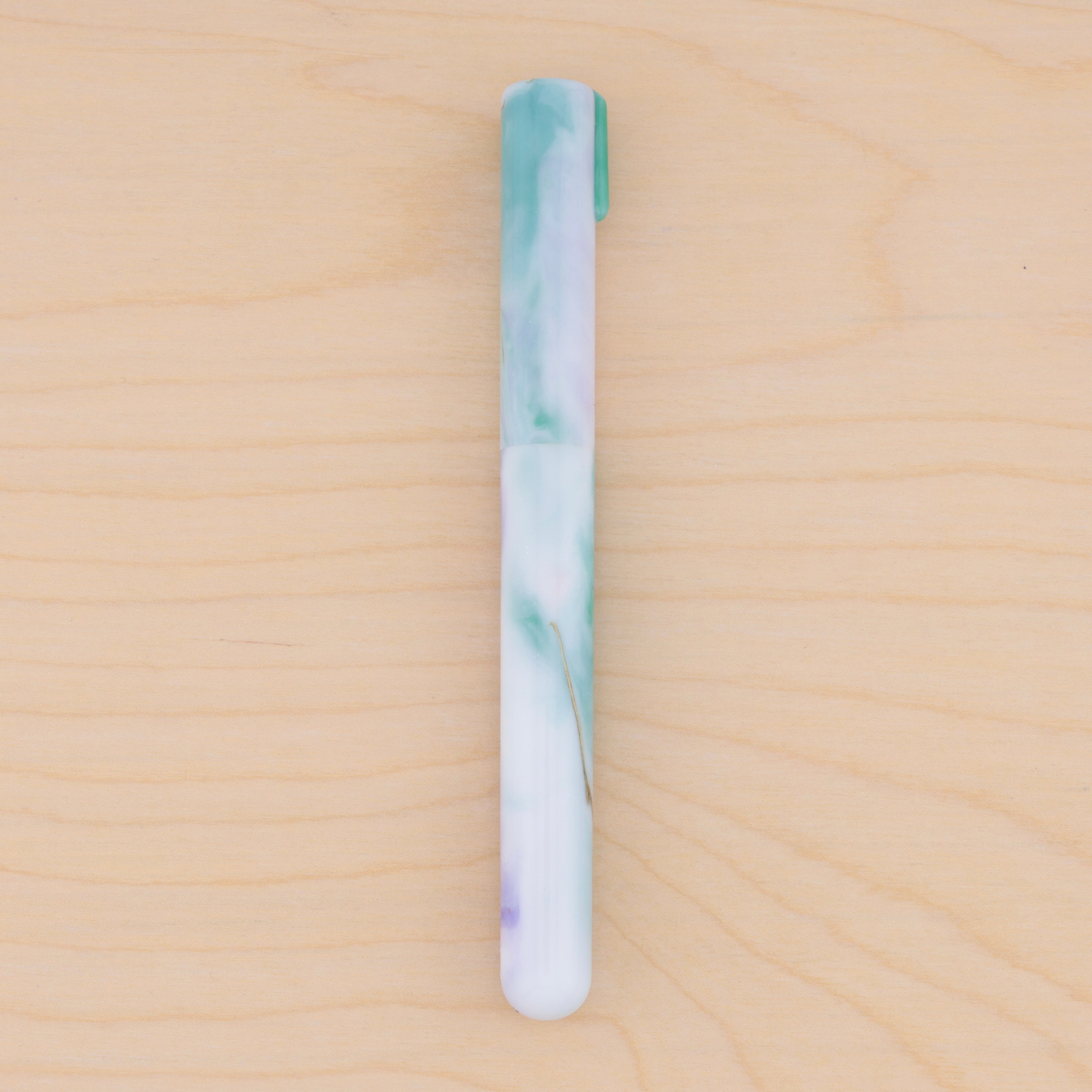 Gold Marble in Green & Purple Watercolor (H)