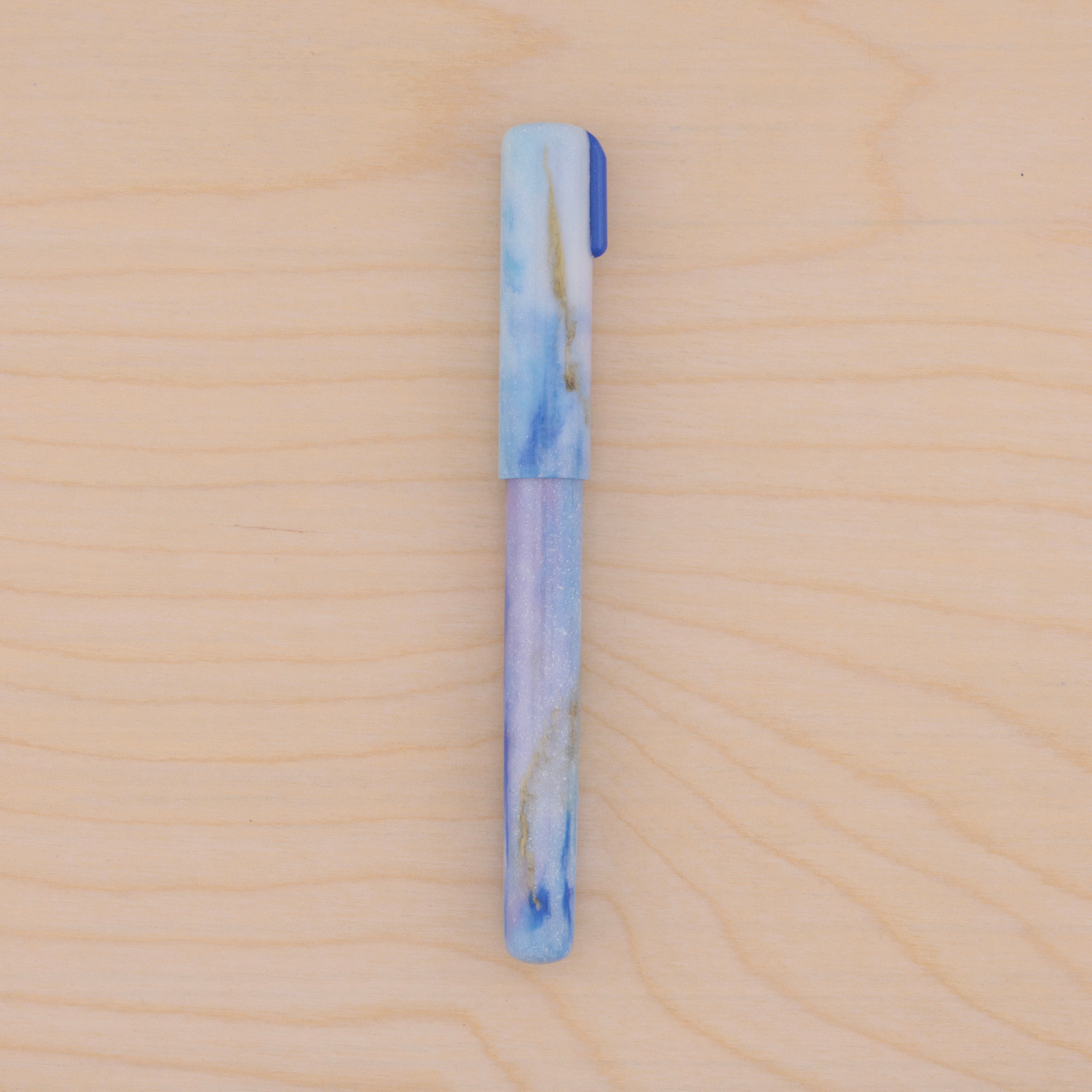 Gold Marble in Blue & Purple Watercolor