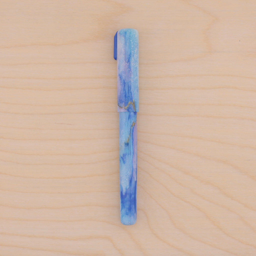 Gold Marble in Blue & Purple Watercolor