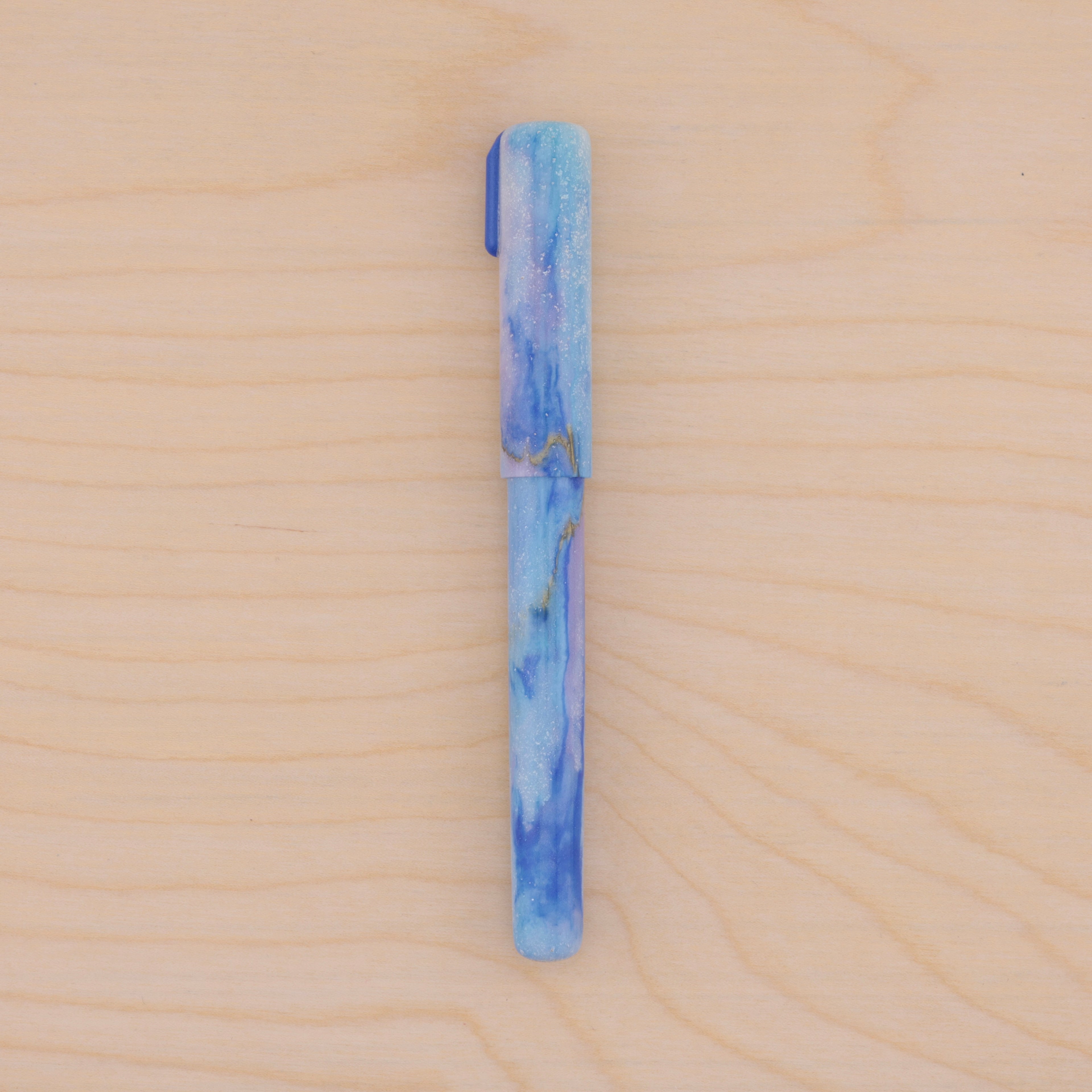 Gold Marble in Blue & Purple Watercolor