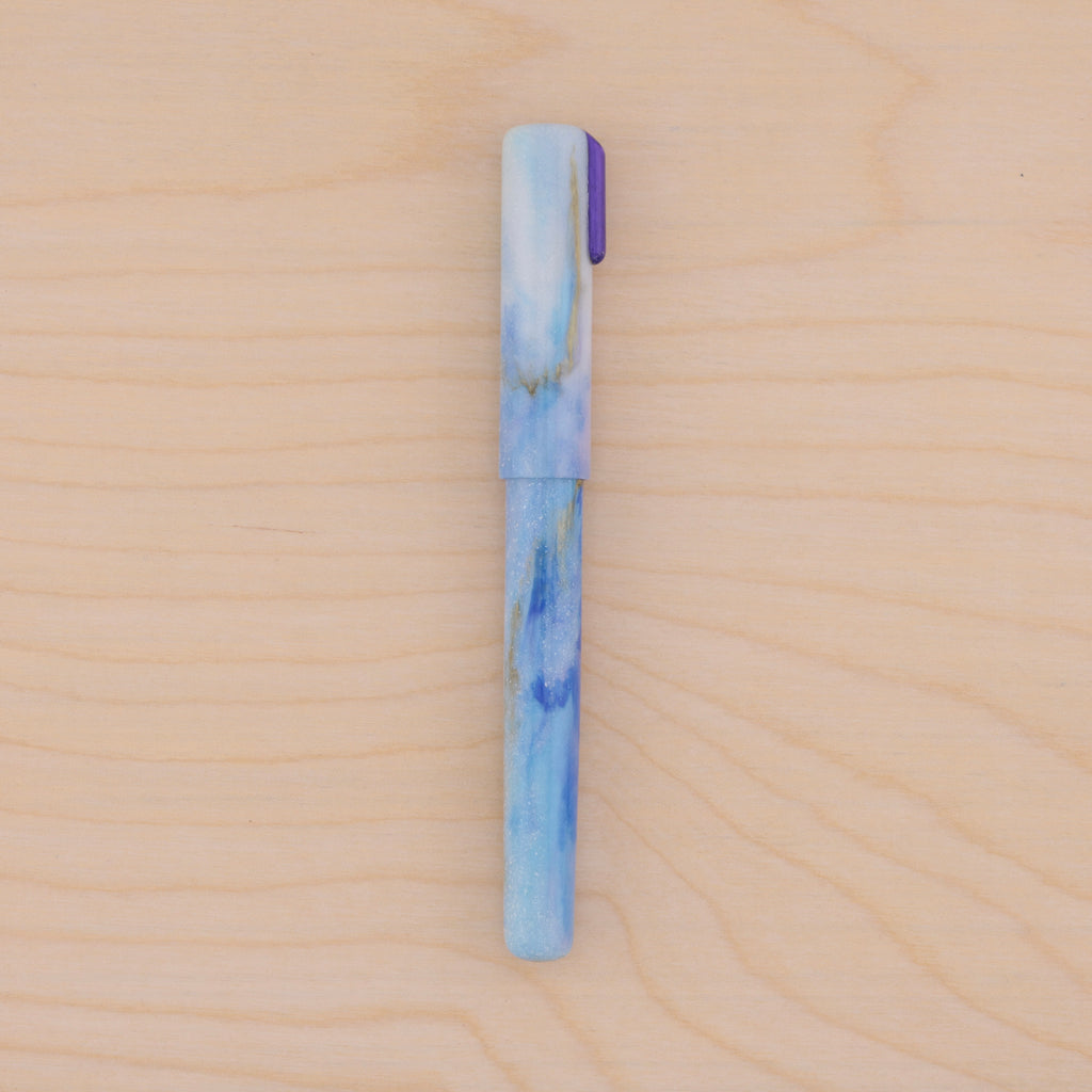 Gold Marble in Blue & Purple Watercolor