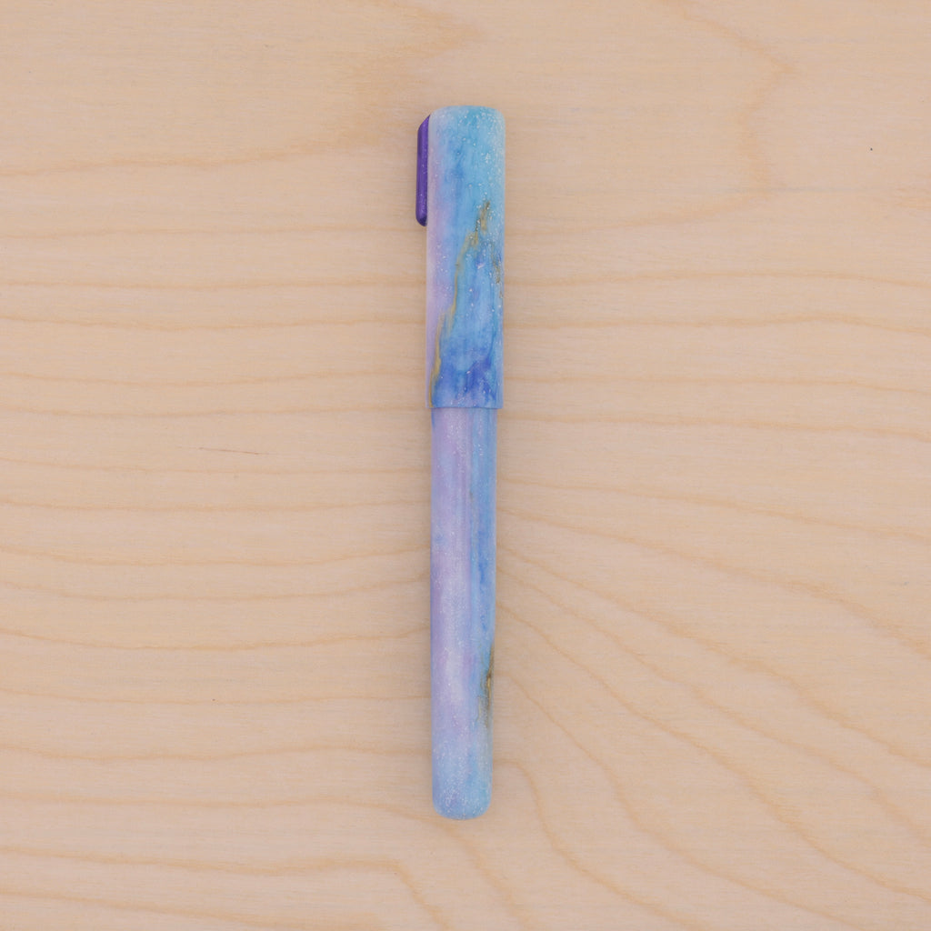Gold Marble in Blue & Purple Watercolor