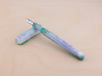 Gold Marble in Green & Purple Watercolor (B5)